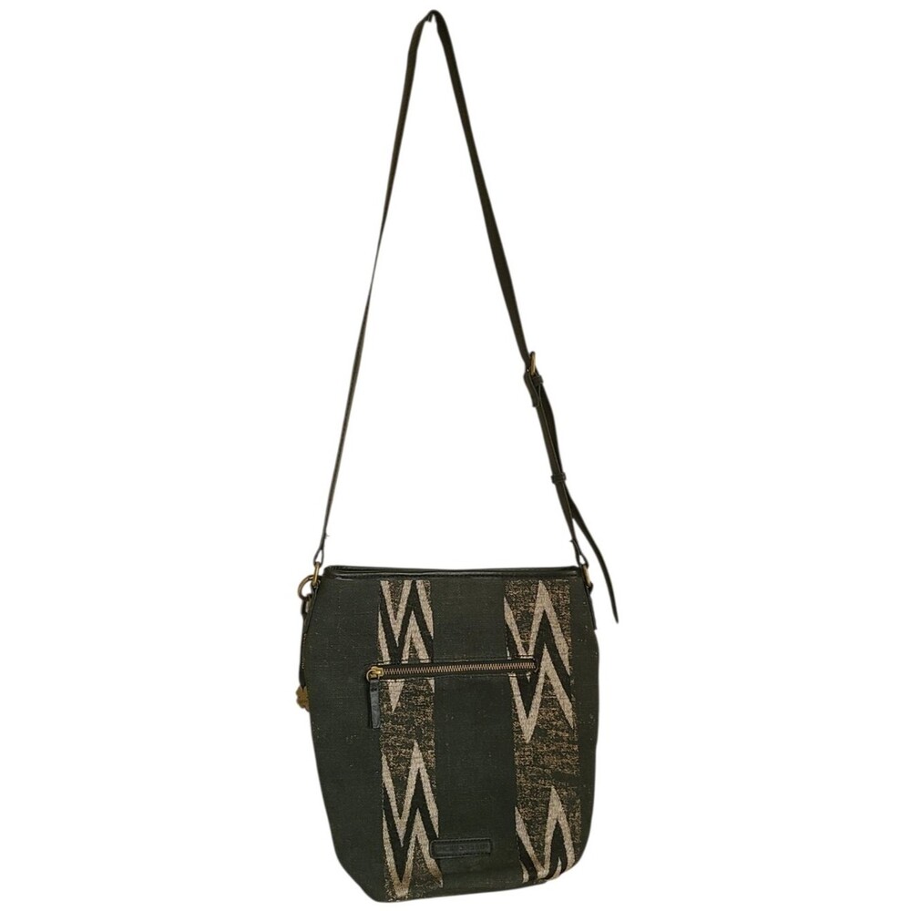 lucky brand aztec print canvas crossbody purse